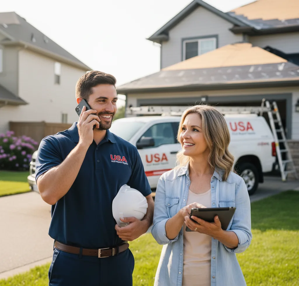 USA Roof Repair Experts customer support in Dresden
